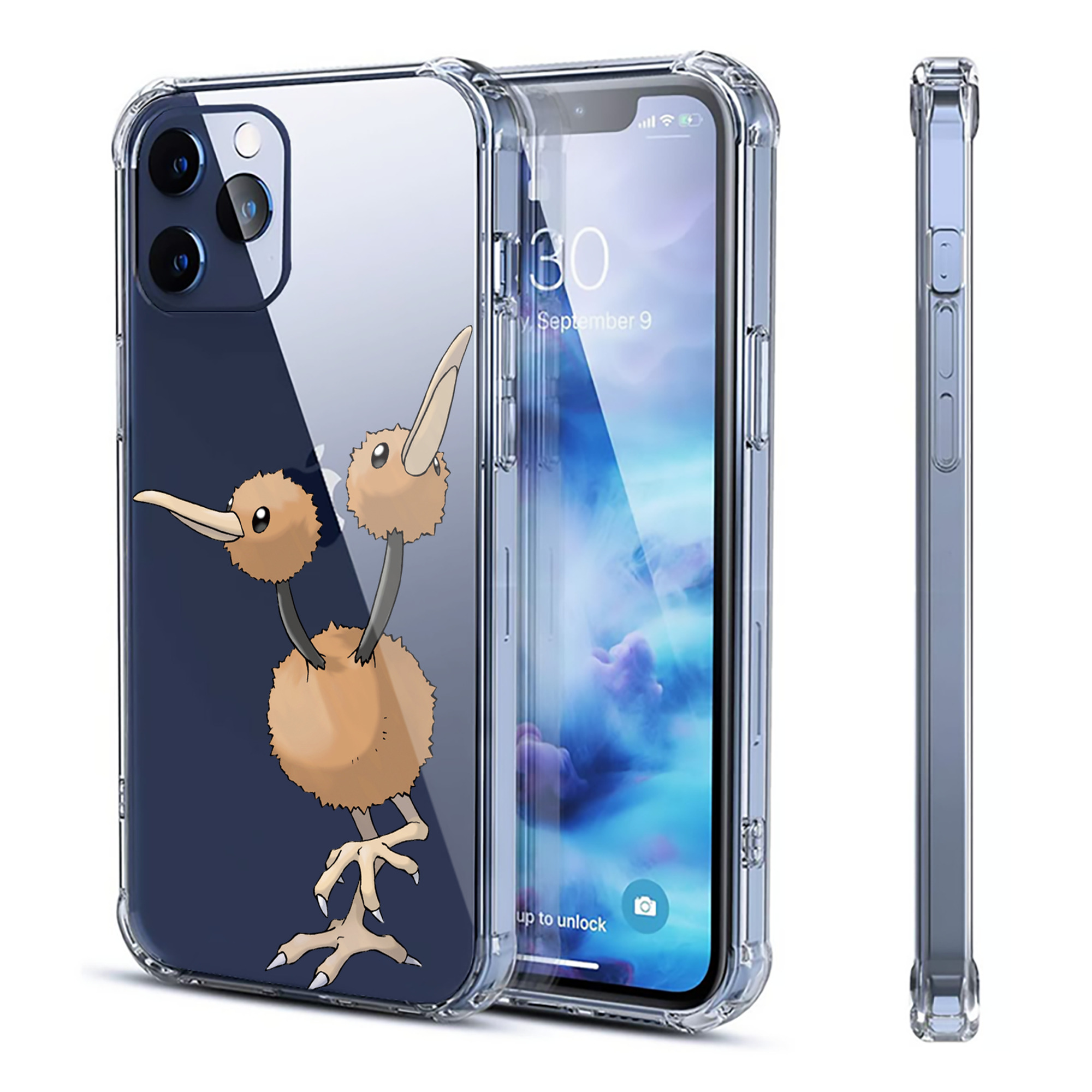 （画像用） ポケットモンスター Pokémon 【iPhone 12シリーズ対応】透明スマホケース（クリアソフトケース）